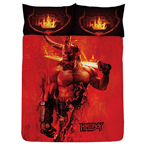 Hellboy - Juego de funda de edredón (200 x 200 cm)