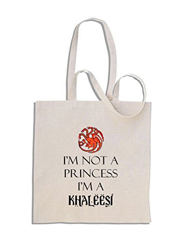 I'm not a Princess I'm a Khaleesi - Mango largo bolso de compras de algodón