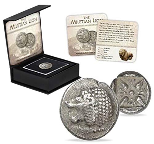 IMPACTO COLECCIONABLES Monedas Antiguas - Dióbolo de Mileto en Plata, Grecia Antigua