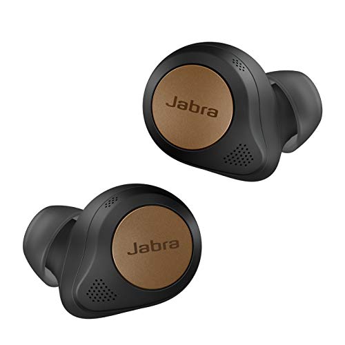 Jabra Elite 85t - Auriculares Inalámbricos True Wireless con cancelación Activa de Ruido, batería de Larga duración y potentes Altavoces - Estuche de Carga inalámbrica - Negro y Cobre