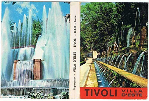 Libro de 18 Postales de Tivoli Villa D'Este, Italia. Años 60