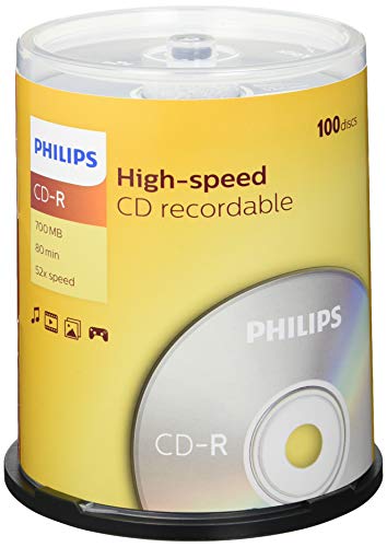 MediaCom IT-Distribution GmbH Philips CD-R 80Min / 700 MB / 52X Cakebox (100 Disc)