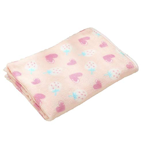 Minsa Manta para dormir para mascotas, forro polar, suave, cálida y lavable, para perros pequeños, medianos y grandes, 76 x 104 cm (rosa).