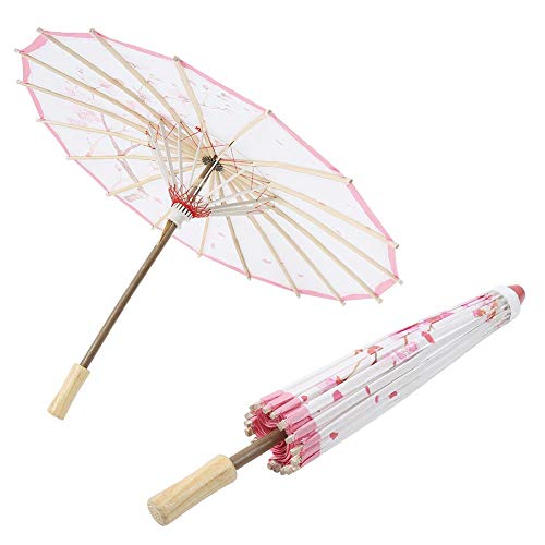 Mumusuki Paraguas de Papel engrasado Hecho a Mano Arte Chino Decoración de Paraguas de Danza clásica Sombrilla Vintage para Danza Realizar Apoyo de Boda(Tipo 3)