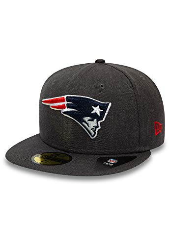 New Era England Patriots Heather Essential Graphite OTC Cap 59fifty 5950 Fitted Limited Edition