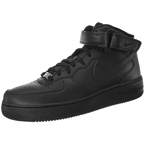 Nike Air Force 1 Mid '07 Zapatillas para Hombre, Negro, Talla EU 43 (8.5 UK)