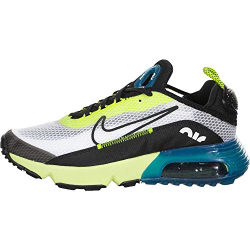 Nike Air Max 2090 (gs) Zapatos casuales para correr para niños grandes Cj4066-101, amarillo (Blanco/Negro-volt-valeriana Azul), 38 EU
