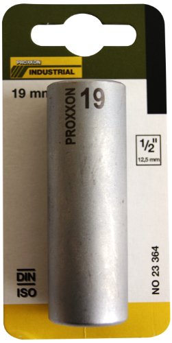 Proxxon 23 364 2223364-Vaso largo hex 1/2" 19 mm, Multicolor