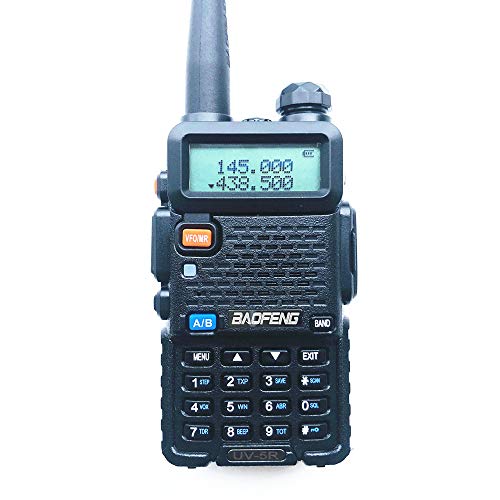Radtel Walkie Talkie UV-5R Radio Portátil (Doble Banda, FM, Codificación DTMF, Códigos de Privacidad CTCSS), Negro