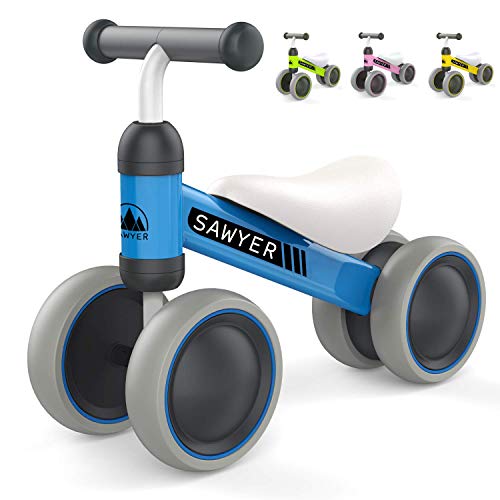 Sawyer - Correpasillos / Bicicleta Sin Pedales - Niños 10 a 24 Meses / Bebes 1 Año (Azul)