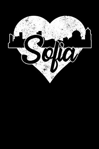 Sofia: 6x9 college lined notebook to write in with skyline of Sofia, Bulgaria