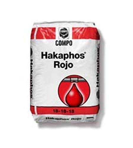 Todo Cultivo Hakaphos® Rojo abono para riego o hidropponia. Saco de 25 Kilos. Fórmula Recomendada para la floración y el Crecimiento equilibrado