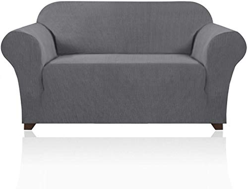VINGO Funda de sofá elástica de spandex de 233 a 287 cm, funda de sofá de 4 plazas, funda de sofá elástica, 85 % fibra de poliéster, 15 % elastano, en diferentes tamaños y colores