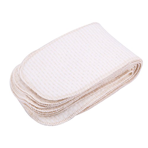 10pcs pañales de tela reutilizables con Pañales de algodón muy absorbentes y suaves, pañales de algodón lavables para recién nacidos