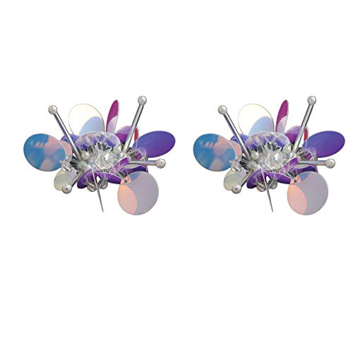 2 clips del zapato Piezas Perlas de lentejuelas flor del zapato hecho a mano zapatos de boda hebilla de novia Decoración Hadas