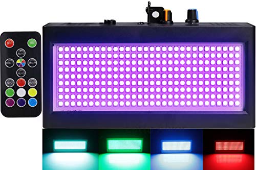 270 SMD luces estroboscópicas DJ etapa KTV Bar partido Iluminación LED Control de sonido Flash RGB colores mezclados