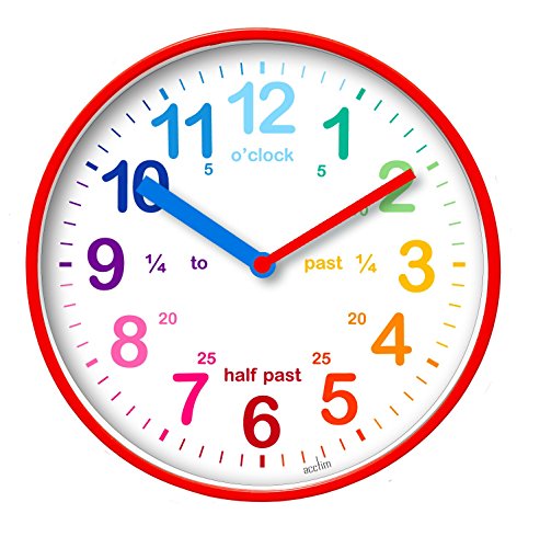Acctim 22524 Wickford - Reloj de pared, color rojo