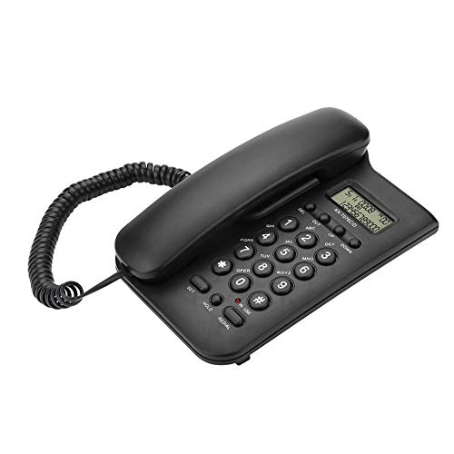 Alinory Teléfono, teléfono de Pared, teléfono Fijo, Mesa para la Oficina del Hotel en casa(Black)
