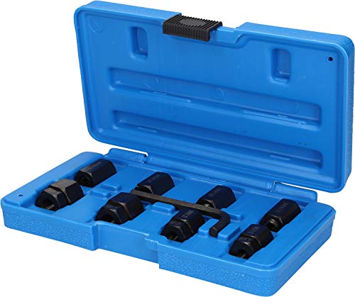 BRILLIANT TOOLS BT542000 Juego de extractor de pernos, Con caja azul estable, 9-Tlg
