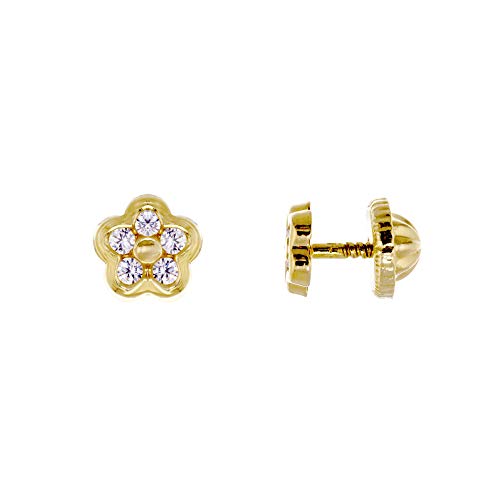 Córdoba Jewels |Pendientes de oro 18K y zirconitas. Medida: 0,125 cm. Diseño Estrella Zirconium