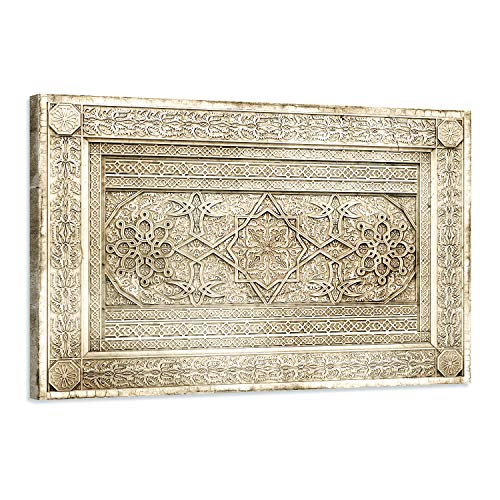 Cuadro oriental decorativo árabe – 90 x 60 cm y 120 x 80 cm – Impresión sobre lienzo de alta resolución – Lienzo estirado sobre un marco de madera, 120 x 80 cm