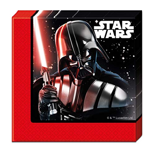 Disney 53869 Star Wars vajilla servilletas papel dos capas , Modelos/colores Surtidos, 1 Unidad