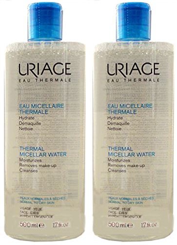 Duplo Agua Micelar Termal Pieles Normales Secas, 500 ml. + 500 ml. 50% de Descuento en 2ª unidad - Uriage