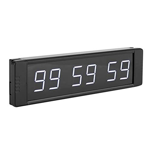 FTVOGUE 1 '' Reloj Multifuncional Portátil de Escritorio Reloj Despertador Digital LED Control Remoto Reloj de Pared Temporizador Pantalla Grande de Dígitos(02)