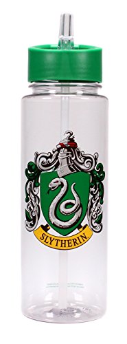 Half Moon Bay Botella de agua con modelo de Harry Potter, bandera de Slytherin, 750 ml