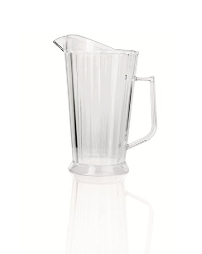 Kerafactum® - Jarra grande de zumo para bebidas, agua, cerveza o limonada, jarra de agua con labio de hielo de 2 litros de plástico – Jug with Ice Lip