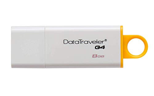 Kingston DataTraveler - Memoria USB 3.0, 8 GB, color blanco/amarillo