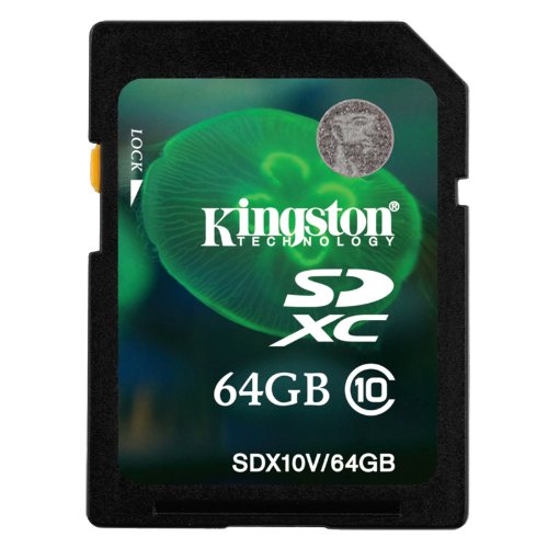 Kingston SDX10V/64GB - Tarjeta de Memoria de 64 GB (UHS-I SDHC/SDXC, Clase 10), Negro