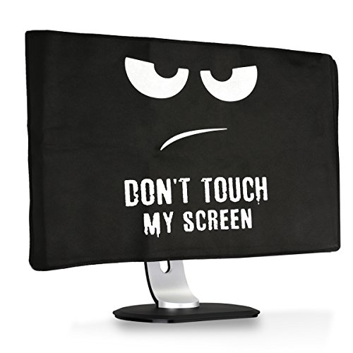 kwmobile Funda Compatible con Monitor de 24-26" - Cubierta Anti Polvo para Pantalla - Protector Don't Touch my Screen