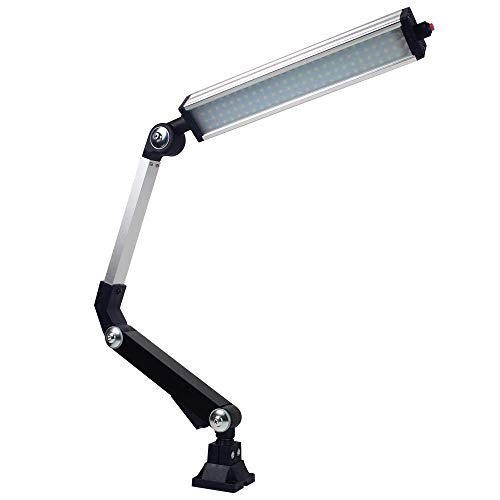 Lámpara LED para máquina de torno, brazo largo, 24 W, 110 V, 220 V, lámpara de trabajo, ajustable, resistente al agua