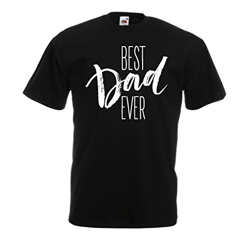 lepni.me Camisetas Hombre El Mejor papá de la Historia! Feliz Día del Padre o Regalo de Cumpleaños (Small Negro Multicolor)