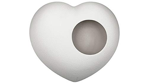 Lineasette - Vasija Corazón de gres porcelánico, Producto Artesanal Made in Italy