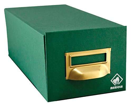 Mariola 4-500 - Fichero cartón forrado 220 x 155 x 250 mm, color verde
