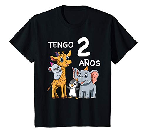 Niños 2 Cumpleaños Zoo - Regalo de Dos Años Para Niños y Niñas Camiseta