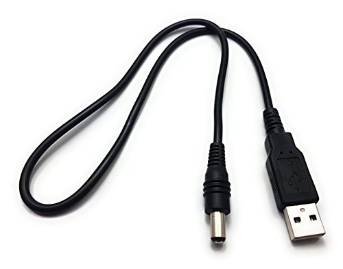 ragai USB a 5,5 mm x 2,1 mm 5 V DC Barril Jack para alimentación de cable de carga (disponible en 0,50 M & 1 m)