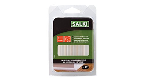 Salki 0430306 Barras de Silicona, Transparente, 11.5 mm, Set de 12 Piezas