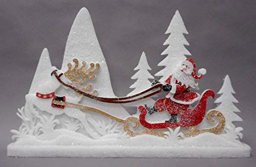 Tabor- Panel con diseño de Papá Noel, 62 x 37 cm, decoración y Objetos de Navidad, Regalo 183,, 8003429825102