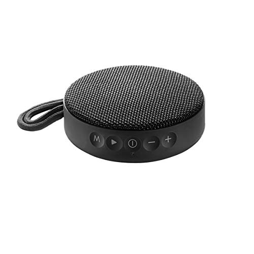 Vieta Pro Round Up - Altavoz inalámbrico (Bluetooth, radio FM, reproductor USB, entrada micro SD, auxiliar, micrófono integrado) negro