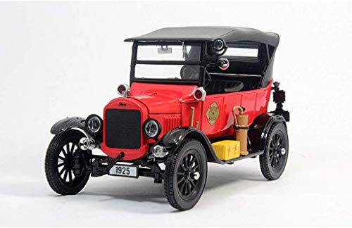 YaPin Model Car Modelo 1925 1:24 Ford T-Clase Camión clásico del coche Fuego Ford T de coches clásicos (Color : Red)