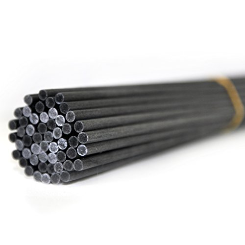 50 piezas Diámetro 3,5 mm 4 mm Cable de recambio para difusor de varillas Reemplazo de para aroma fragancia, negro, 30cm x 4mm