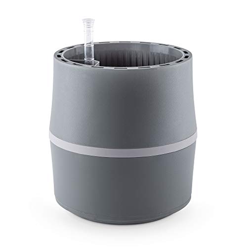 AIRY Pot S • Purificador de aire natural para un ambiente más saludable (aproximadamente 10 m²) • Filtra contaminantes, alérgenos y olores • Incluye sustrato Airy (gris antracita).