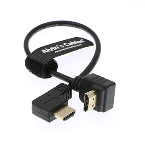 Alvin's Cables Z CAM E2 L Shape 2.0 - Cable HDMI para Portkeys BM5 Monitor de 90 Grados hasta el ángulo Derecho hacia Abajo (30 cm)