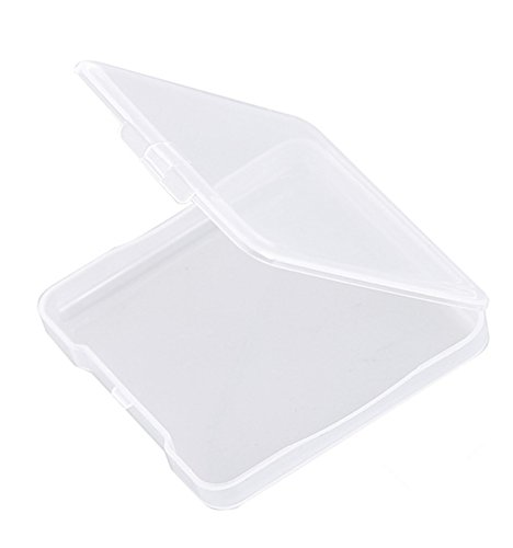 CAOLATOR 3 pcs Caja de Plástico Transparente de Almacenamiento para Belleza Cosmética/Maquillaje Suave Esponja/Objetos Pequeños y más