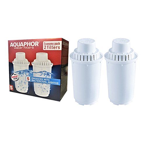 Cartuchos de repuesto para filtro de agua Aquaphor B100-5 (paquete de 2) para Aquaphor Art, Garry, Prestige, Lux, Nord, Country, City, Premium, Ultra jarras de 300 litros de capacidad