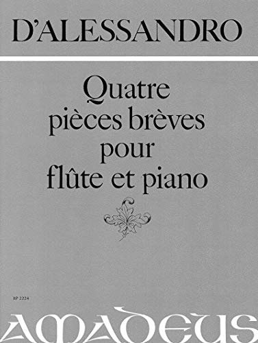 DE ALESSANDRO R. - Piezas Breves (4) Op.42 para Flauta y Piano (Stocco)