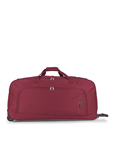 Gabol - Week | Bolsa de Viaje con Ruedas Extra Grande de Tela de 83 x 37 x 36 cm con Capacidad para 110 L de Color Rojo